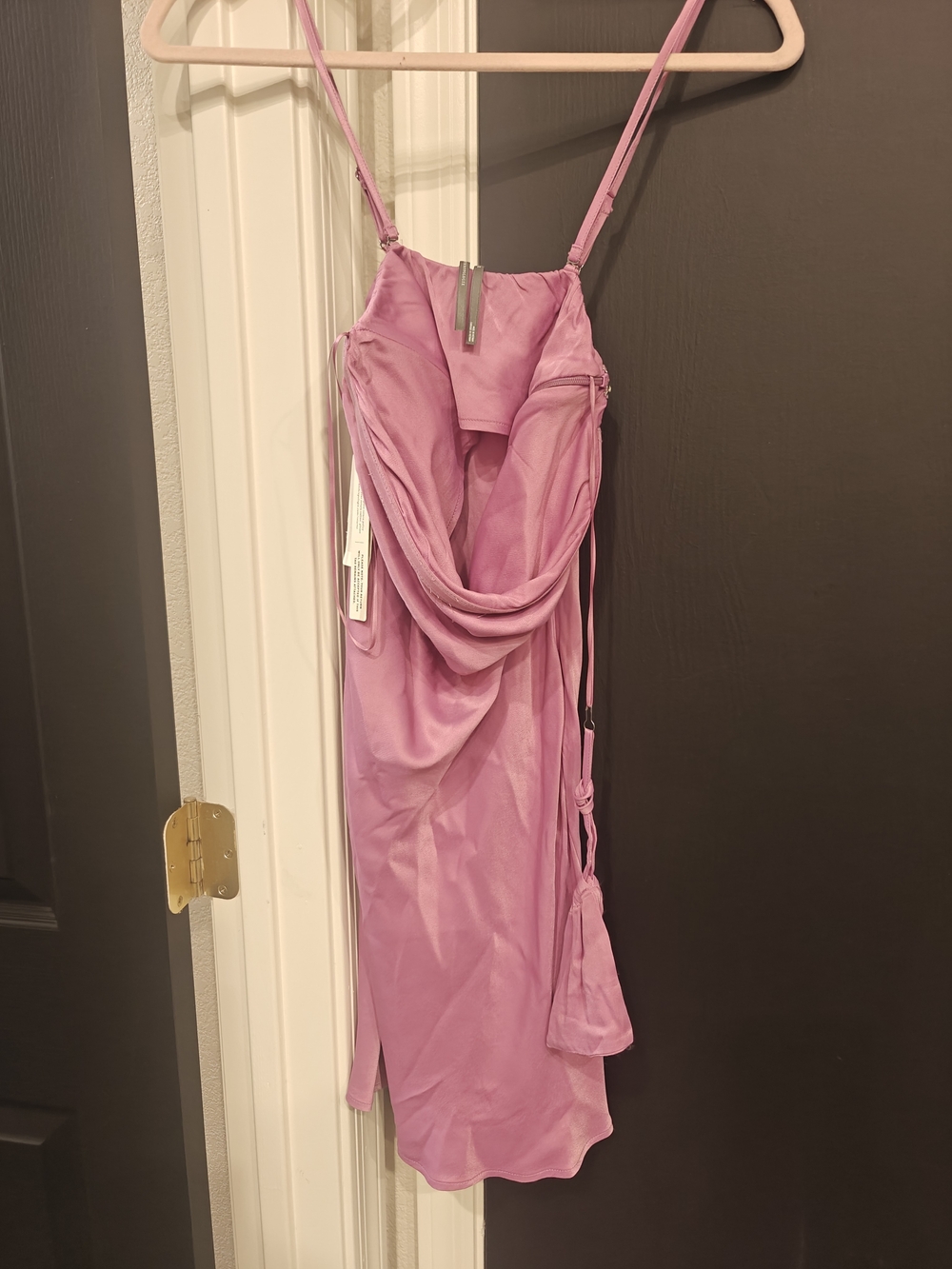 Anthropologie Lilac Tube Mini Dress With Detachable Side Straps
